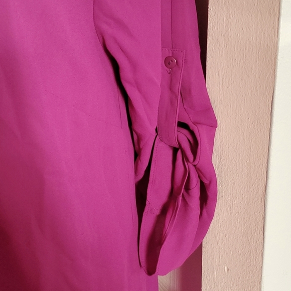 Women's tunic button down blouse - Picture 3 of 5